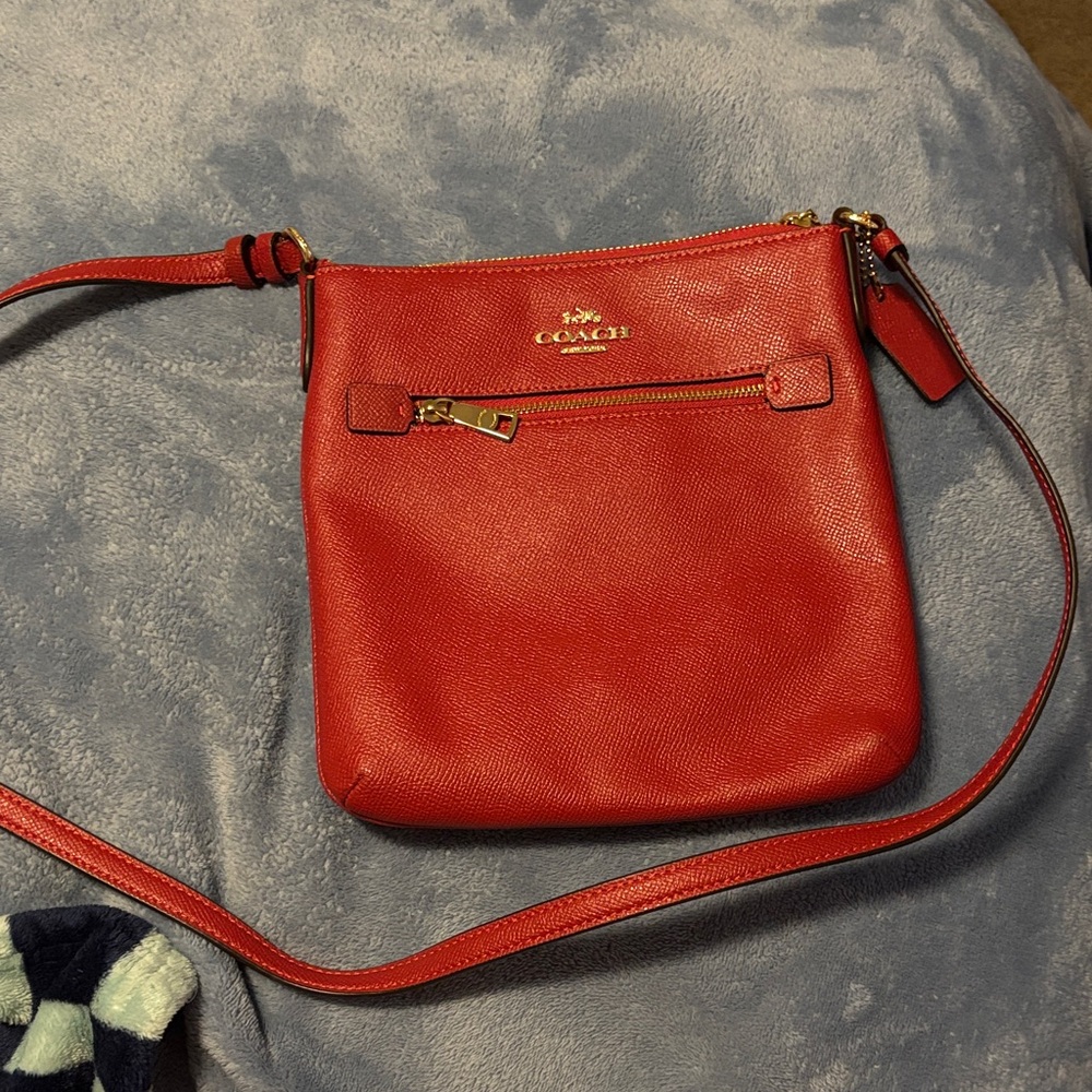 Coach Vibrant Red Crossbody Bag